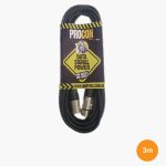 ProCon IP67 3 Pin DMX Cable - Touring Grade : 3m